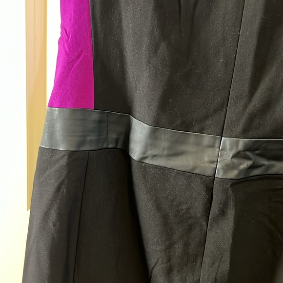 Lauren Ralph Lauren leather trimmed sheath dress - Picture 5 of 6